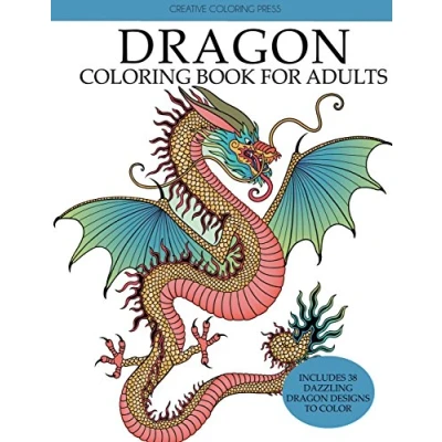 Abbildung von Dragon Coloring Book for Adults (Adult Books)