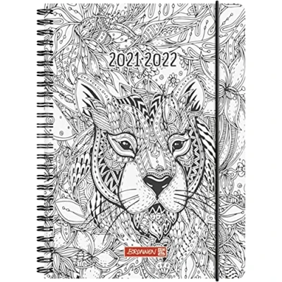 Abbildung von Brunnen 1072156192 Schülerkalender 2021/2022 (18 Monate) „ZENart“ 2 Seiten = 1 Woche, Blattgröße 14,8 x 21 cm, A5, PP Einband