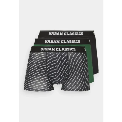 Abbildung von Urban Classics Boxer Shorts 3 PACK Panties darkgreen/black, Herren, Größe: Small, Darkgreen/black