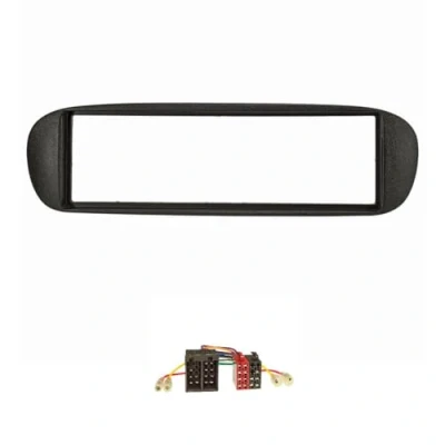 Abbildung von tomzz Audio 2414 037 Radioblende Set kompatibel mit FIAT Barchetta Bj.1995 2005 schwarz Radioadapter ISO