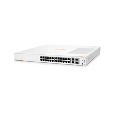 Abbildung von HPE Networking Instant On 1960 24G PoE 20p der Kl.4 4p Kl.6 2XGT 2SFP+ Switch