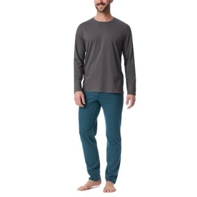 Abbildung von Schiesser Essentials SET Nachtwäsche Set, Herren, Größe: 106, Anthrazit