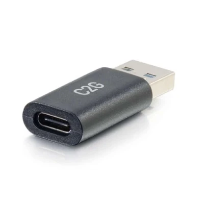 Abbildung von C2G USB C weibliche to A mannlichen SuperSpeed 5Gbps Adapter Converter, Compatible with Smartphones, Tablets and Laptops