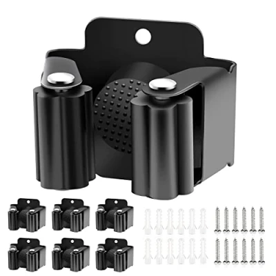 Abbildung von Verdenu 6 Stück Gerätehalter Set, Besenhalterung Wand Gartengerätehalter Besenhalter inkl. Montagematerial für Küche, Zuhause, Badezimmer, Garage, Garten