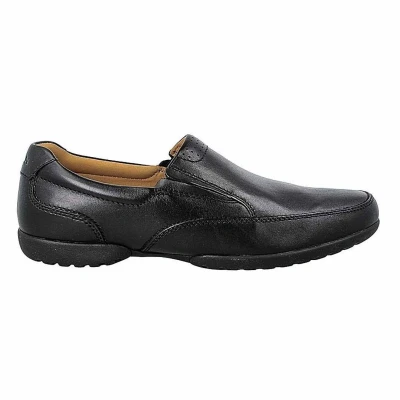 Abbildung von Clarks lehnt kostenlose Herren schwarze Schuhe zurück