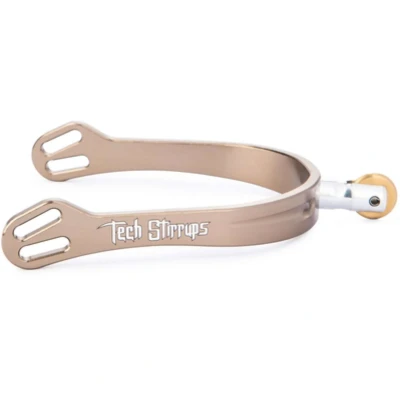 Abbildung von Tech Stirrups Sporen Verona Rowel Tips Braun