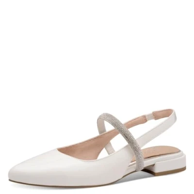Abbildung von Marco Tozzi BY Guido Maria Kretschmer Klassischer Ballerina, Damen, Größe: 38, Ivory patent Schuhe