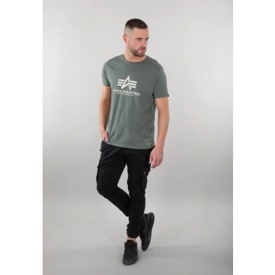 Abbildung von Alpha Industries Tshirt print, Herren, Größe: Small, Vintage green