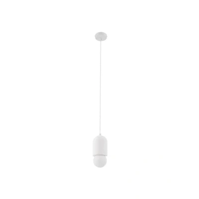 Abbildung von Lindby Pendelleuchte Nielson, Ø 11 cm, weiß, Gips