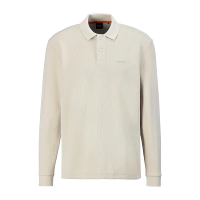 Abbildung von BOSS Petempestolong Langarmshirt, Herren, Größe: 4XL, Light beige