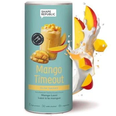 Abbildung von SHAPE REPUBLIC Mango Lassi Abnehm Shake Proteinreich Enthält 24 Vitamine &amp; Mineralstoffe Diät Shakes zum Abnehmen