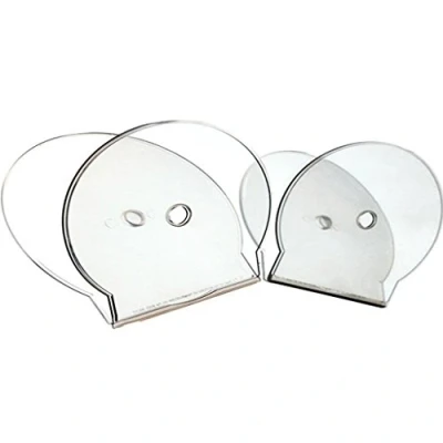 Abbildung von Dragon Trading® CD / DVD Hüllen für Doppel CD, transparent, 5 Stück