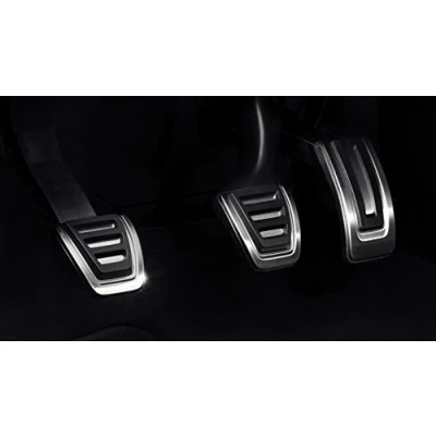 Abbildung von Audi 8V1064200A Pedalkappen Set für A3 (AB3)/TT3 Linkslenker Handschalter mit Fußstütze