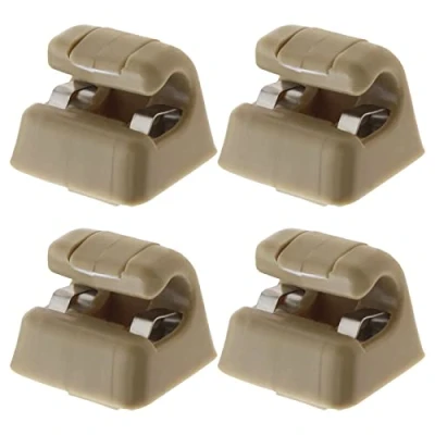 Abbildung von YINETTECH 4 Stück Auto Sonnenblenden Haken Clips Kompatibel mit W123 W124 W126 W140 W201 W463 A1268100012 126 810 00 12 8412 Visier Zubehör Kunststoff Beige
