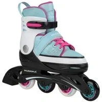 Abbildung von Hudora Inlineskates Basic Kinder Rollschuhe, größenverstellbar (4 Größen), Push Lock Schnalle