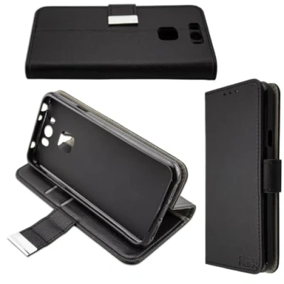 Abbildung von caseroxx Handy Hülle Tasche kompatibel mit Gigaset ME Bookstyle Case Wallet in schwarz