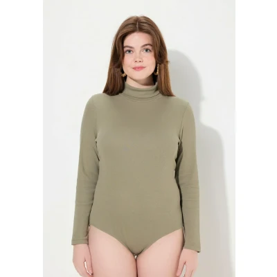 Abbildung von Ulla Popken Langarmshirt, Damen, Größe: 42/44, Stone gray