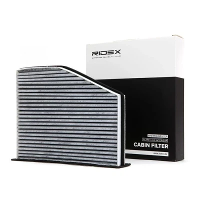 Abbildung von RIDEX 424I0216 Innenraumfilter Aktivkohlefilter, mit geruchsabsorbierender Wirkung, Filtereinsatz 288 210 58 asymmetrisch