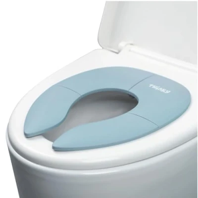 Abbildung von Twinky® Mini Potty 2 in 1 Baby WC Reduzierer &amp; Toilettentrainer Faltbarer Toilettensitz Kinder Brille (Rosa)