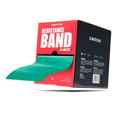 Abbildung von Widerstandsband Rolle 45 Meter x 14 cm Fitnessband grün