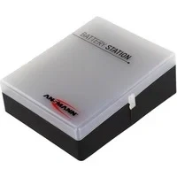 Abbildung von ANSMANN AG Akkubox für bis zu 24x AA 16x AAA und 4x 9V Schutz Transport Akku