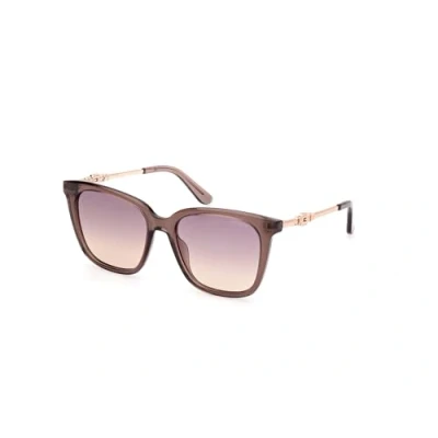 Abbildung von Guess Damen GU7886 59Z Gläser SONNENBRILLEN Injiziert Beige Violett Quadratisch Normal Schattiert