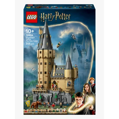 Abbildung von LEGO Harry Potter Schloss Hogwarts: Der Hauptturm Spielzeug mit fliegendem Schlüssel, Zauberschachzimmer, 12 Minifiguren Geschenk für Jungen, Mädchen &amp; Erwachsene Fans ab 10 Jahren 76454