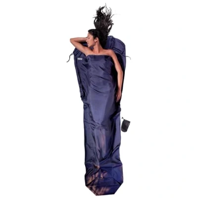 Abbildung von Cocoon Innenschlafsack Mumie Hüttenschlafsack (Dunkelblau One Size) Schlafsäcke