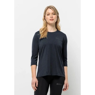 Abbildung von Jack Wolfskin Crosstrail 3/4 T W Langarmshirt, Damen, Größe: XXL, Night blue