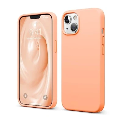 Abbildung von elago Liquid Silicone Case Kompatibel mit iPhone 13 Hülle (6,1&quot;), Hochwertiges Silikon, Rundumschutz Handyhülle : 3 Layer Struktur Schutzhülle, Kratzfestes Weiches Mikrofaserfutter (Koralle)