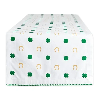 Abbildung von DII St. Patrick&#039;s Day Collection Tischläufer, 14 x 72 cm, Kleeblatt Hufeisen