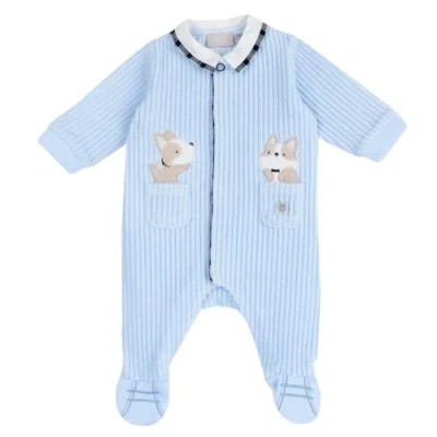 Abbildung von chico Baby Jungen Overall mit Frontöffnung Bottone, Hellblau (7), 6M