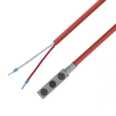 Abbildung von iOVEO 046MO01202 PT100 Magnet Oberflächenfühler/Magnetfühler mit Silikon Leitung bis 200C, 2 Meter
