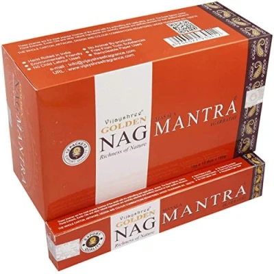 Abbildung von VIJAYSHREE RÄUCHERSTÄBCHEN GOLDEN NAG MANTRAN 15 GR. X 12 = 180