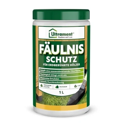 Abbildung von ULTRAMENT Holzschutzlasur Fäulnis Schutz, 1 Ltr