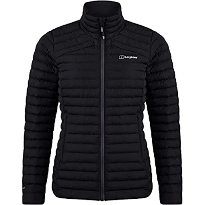 Abbildung von Berghaus Damen Nula Isolierte Kunststoffjacke, langlebiges Design, wasserabweisende, Schwarz, 44 EU