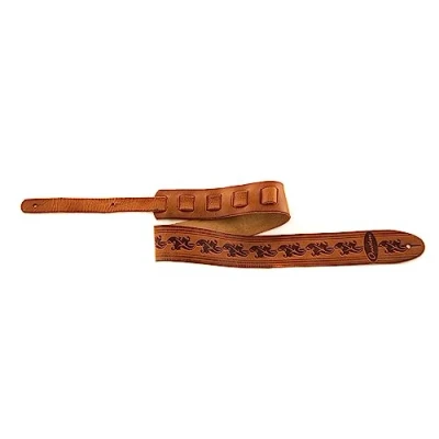 Abbildung von Ovation Gitarrengurt Premium Leder, Signature &quot;Leaf&quot;, Wet Sand