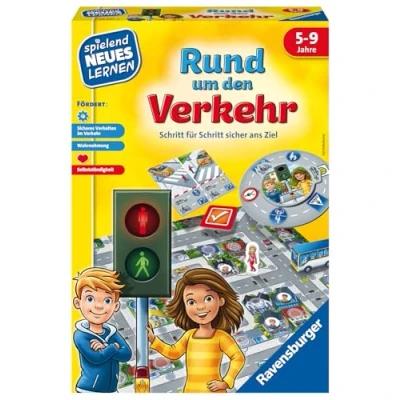 Abbildung von Ravensburger RUND UM DEN Verkehr Brettspiel für Kinder, Größe: One Size, Mehrfarbig