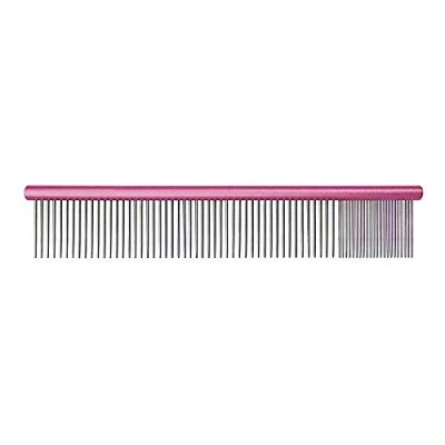 Abbildung von Groom Professional Spectrum Kamm 80/20 Hundekamm Lange 36mm Zähne Perfekt für Rassen mit Langem und Dickem Fell Entwickelt um Durch das zu Fließen Dunkelrosa, 25cm