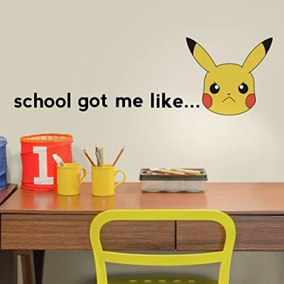 Abbildung von Pokemon PIKACHU Faces Wallstickers