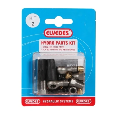 Abbildung von Hydraulikteile Kit 2 M8 + Banjo Edelstahl Für Elvedes Hydraulikschlauch (auf Karte)