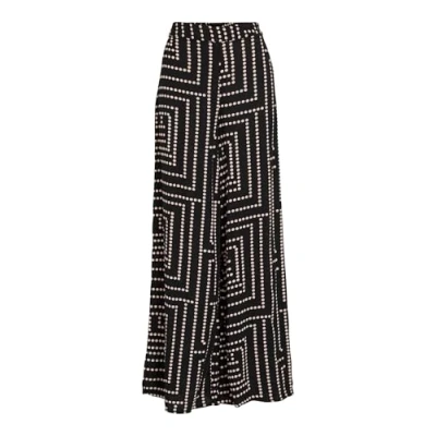 Abbildung von VILA MIT Weitem Vifrelli HIGH Waist Stoffhose, Damen, Größe: 40, Black beauty