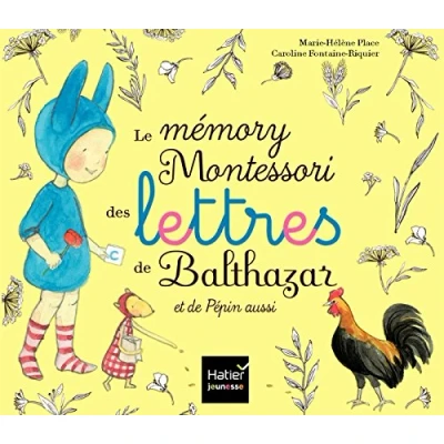 Abbildung von Le Mémory Montessori des lettres de Balthazar et Pépin aussi: Avec 52 cartes