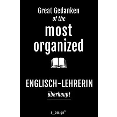 Abbildung von Notizbuch für Englisch Lehrer / Lehrerin: Originelle Geschenk Idee [120 Seiten kariertes DIN A6 blanko Papier]