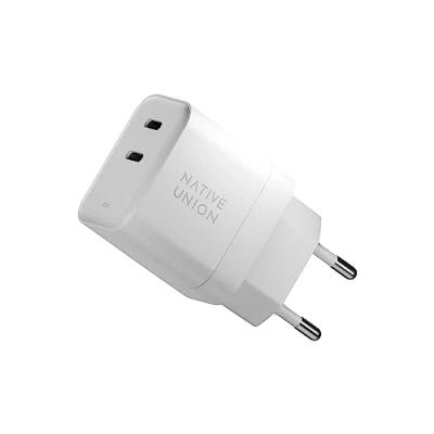 Abbildung von Native Union Schnelles GaN Ladegerät PD 35W Ultra Kompaktes Power Delivery fähiges USB C (bis zu 35 W) Für MacBook Pro, iPads, iPhones und Mehr (Weiß)