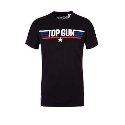 Abbildung von s.Oliver T Shirt (1 tlg) mit Top Gun Print, Maverick, Slim Fit, kurzarm