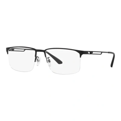 Abbildung von Emporio Armani Herren EA1143 3001 Rahmen von BRILLEN Metall Schwarz Transparent Pillow Normal