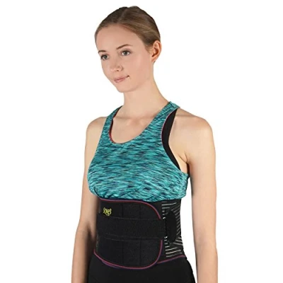Abbildung von SOLES Lumbosacral Korsett verstellbarer Neopren Bandage zum lindern Rückenschmerzen, Unterstützung der Kernstärke Unisex Schwarz