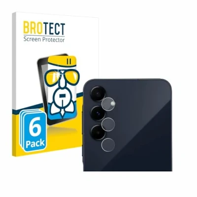 Abbildung von BROTECT Schutzglas für Samsung Galaxy A55 5G (NUR Kameraschutz) (6 Stück) Schutzfolie Panzer Folie Glas [Extrem Kratzfest 9H, Anti Fingerprint,