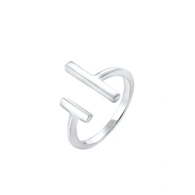 Abbildung von Elli Basic LOOK Ring, Damen, Größe: 54, Silberfarben
